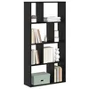 Image de vidaXL Bibliothèque Chêne Noir 70 x 20 x 102.5 cm Bois d'ingénierie, Armoire à Livres stylée, bibliothèque contemporaine, étagère indépendante, Gain de Place, Rangement Pratique