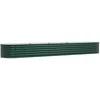 Image de vidaXL Jardinière surélevée Vert 400 x 80 x 44 cm Acier, Jolie jardinière en Acier, déco Moderne pour Le Jardin, lit Floral surélevé, résistant pour terrasses