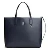 Image de Tommy Hilfiger Sac à main Th Icon pour femme (1 pièce), Bleu spatial, One Size, Sacs à main