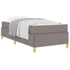 Image de vidaXL Cadre de lit Taupe 90 x 190 cm Tissu
