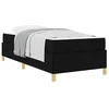 Image de vidaXL Cadre de lit avec Matelas Noir 90 x 200 cm Tissu, Cadre de lit Moderne, Design Gain de Place, Tissu Durable, esthétique Minimaliste, Solution de Sommeil relaxante