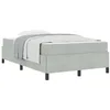 Image de vidaXL Cadre de lit Gris Clair 120 x 190 cm Tissu