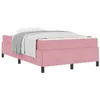Image de vidaXL Cadre de lit Rose 120 x 190 cm Tissu