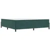 Image de vidaXL Cadre de lit Vert foncé 200 x 200 cm Tissu