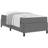 Image de vidaXL Cadre de lit avec Matelas Gris Clair 90 x 200 cm Tissu, Mobilier de Chambre Moderne, Cadre de lit Minimaliste, Matelas à Ressorts, déco stylée et Durable