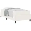 Image de vidaXL Cadre de lit avec Matelas Crème 90 x 200 cm Tissu, Mobilier de Chambre Moderne, Cadre de lit Minimaliste, Matelas à Ressorts, déco stylée et Durable