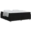 Image de vidaXL Cadre de lit avec Matelas Noir 200 x 200 cm Tissu