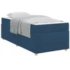 Image de vidaXL Cadre de lit avec Matelas Bleu 80 x 200 cm Tissu, Chambre, Lit Moderne, Cadre élégant, Design Compact, Bois ingénierie, Meubles minimalistes, Contemporains
