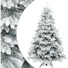 Image de vidaXL Sapin de Noël Artificiel à Branches Pliantes, Duveteux de Neige, Salon, Décor de Noël Moderne, Arbre de fête, Arrangement saisonnier, Festif, Décoration intérieure, Design d'intérieur