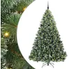 Image de vidaXL Sapin de Noël Artificiel avec 300 LED Vert 210 cm PE et PVC, Décor de Salon, Ornement Moderne en cône, Guirlande Lumineuse LED, déco extérieure de Noël saisonnière
