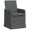 Image de vidaXL Chaises de Salle à Manger 2 pcs Gris foncé 57 x 67 x 95 cm, Chaise de Salle à Manger Moderne, Ergonomique, avec roulettes, Confort élégant et Style Polyvalent