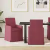 Image de vidaXL Chaises de salle à manger 2 pcs Bordeaux 57 x 67 x 95 cm tissu