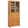 Image de vidaXL Ensemble de Meubles de Rangement 2 pc Naturel 80 x 35 x 185 cm, Salon, Étagères Rustiques Industrielles, Organisateur Moderne, Ensemble de Rangements, Gain de Place