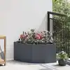 Image de vidaXL Jardinière d'Angle Anthracite 60 x 60 x 35 cm Acier