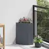 Image de vidaXL Jardinière d'Angle Anthracite 30 x 30 x 50 cm Acier