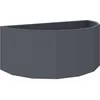 Image de vidaXL Jardinière Anthracite 90 x 45 x 35 cm Acier, Jardin et terrasse, Pot de Fleurs résistant, Contenant décoratif, Support en Acier, Accent pour Le Jardin