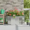 Image de vidaXL Jardinière Argent 120 x 60 x 50 cm Acier galvanisé