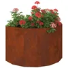 Image de vidaXL Jardinière Rouillé 90 x 45 x 50 cm, Jardinier en Acier, Support de Plantes, déco extérieure, Pot Durable, Accent de Serre, Pot terrasse