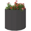 Image de vidaXL Jardinière Noir 60 x 30 x 50 cm Acier, Jardinier en Acier, Support de Plantes, déco extérieure, Pot Durable, Accent de Serre, Pot terrasse