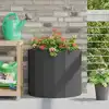 Image de vidaXL Jardinière Noir 60 x 30 x 50 cm Acier