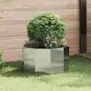 Image de vidaXL Jardinière Argent 60 x 60 x 35 cm Acier inoxydable