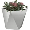 Image de vidaXL Jardinière 2 pcs Argent 30 x 30 x 30 cm Acier galvanisé, Jardin et terrasse, bac à Fleurs en Acier Robuste, boîte rectangulaire pour déco de Patio