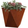 Image de vidaXL Jardinière Rouillé 40 x 40 x 40 cm, Jardin et terrasse, bac à Fleurs en Acier Robuste, boîte rectangulaire pour déco de Patio