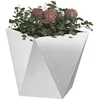 Image de vidaXL Jardinière Argent 50 x 50 x 50 cm Acier Inoxydable, Jardin et terrasse, bac à Fleurs en Acier Robuste, boîte rectangulaire pour déco de Patio