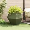 Image de vidaXL Jardinière Vert olive 100 x 100 x 80 cm Acier