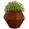 Image de vidaXL Jardinière 2 pcs Rouillé 100 x 100 x 80 cm, Bac à Fleurs extérieur, Support Robuste pour Plantes, décor de Jardin, Pot rectangulaire en Acier