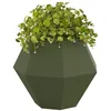 Image de vidaXL Jardinière 2 pcs Vert Olive 75 x 75 x 60 cm Acier, Bac à Fleurs extérieur, Support Robuste pour Plantes, décor de Jardin, Pot rectangulaire en Acier