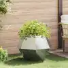 Image de vidaXL Jardinière Argent 75 x 75 x 60 cm Acier inoxydable