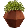 Image de vidaXL Jardinière 2 pcs Rouillé 75 x 75 x 60 cm, Bac à Fleurs extérieur, Support Robuste pour Plantes, décor de Jardin, Pot rectangulaire en Acier