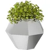 Image de vidaXL Jardinière 2 pcs Argent 50 x 50 x 40 cm Acier Inoxydable, Jardin et terrasse, bac à Fleurs Solide, Support rectangulaire, décor d'herbes et Verdure, boîte
