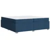 Image de vidaXL Cadre de lit avec Matelas Bleu 200 x 200 cm Tissu