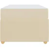 Image de vidaXL Cadre de lit avec Matelas Crème 90 x 200 cm Tissu, Lit Moderne, Cadre en Bois, sommier Robuste, Matelas à Ressorts et Forme rectangulaire