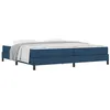 Image de vidaXL Lit à Ressorts avec Matelas Bleu 200 x 200 cm Tissu, Cadre de lit Moderne, lit rectangulaire, Ressorts, Design Contemporain, Bois renforcé, Plateforme Confortable