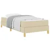 Image de vidaXL Lit à Ressorts avec Matelas Crème 90 x 190 cm Tissu, Lit Chic en Tissu, avec tiroir Pratique, Matelas Box Spring Solide, Design Ergonomique et Confortable