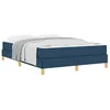Image de vidaXL Lit à Ressorts avec Matelas Bleu 140 x 190 cm Tissu, Lit Chic en Tissu, avec tiroir Pratique, Matelas Box Spring Solide, Design Ergonomique et Confortable