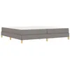Image de vidaXL Lit à Ressorts avec Matelas Taupe 200 x 200 cm Tissu, Lit Chic en Tissu, avec tiroir Pratique, Matelas Box Spring Solide, Design Ergonomique et Confortable