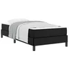 Image de vidaXL Cadre de lit avec Matelas Noir 90 x 190 cm Tissu