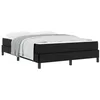 Image de vidaXL Cadre de lit avec Matelas Noir 140 x 190 cm Tissu