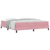 Image de vidaXL Lit à Ressorts avec Matelas Rose 180 x 200 cm Tissu, Lit à Ressort rectangulaire Moderne, Meuble Durable pour la Chambre, Matelas Confortable, Cadre Solide et Style Relaxant