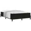 Image de vidaXL Lit à Ressorts avec Matelas Noir 160 x 210 cm Tissu