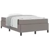 Image de vidaXL Lit à Ressorts Taupe 120 x 190 cm Tissu, Lit Rectangulaire Moderne et Résistant, Matelas en Mousse Pocket Spring, Confort au Dodo, Meuble Chambre