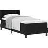 Image de vidaXL Lit à Ressorts avec tête de lit Noir 200 x 80 cm Tissu