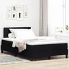 Image de vidaXL Lit à Ressorts avec Bandes LED Noir 120 x 190 cm Tissu