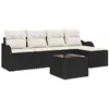 Image de vidaXL Ensemble de canapé de Jardin 6 pcs Marron polyrotin, Salon Moderne pour Jardin et terrasse, canapé résistant, mobilier d'extérieur, Rangement Anti-UV, Flexible