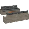 Image de vidaXL Ensemble de canapé de Jardin avec Stockage 9 pcs Gris polyrotin, Salon de Jardin Moderne, canapé d'extérieur Durable, Meuble en rotin pour se détendre et Profiter