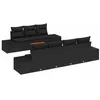 Image de vidaXL Ensemble de canapé de Jardin avec Stockage 8 pcs Noir polyrotin, Canapés modulaires pour Jardin et terrasse, matériaux durables, résistants aux UV, Salon extérieur pour Votre arrière-Cour
